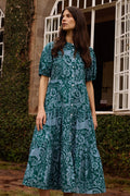 Scoop Tiered Midi- Singita Green