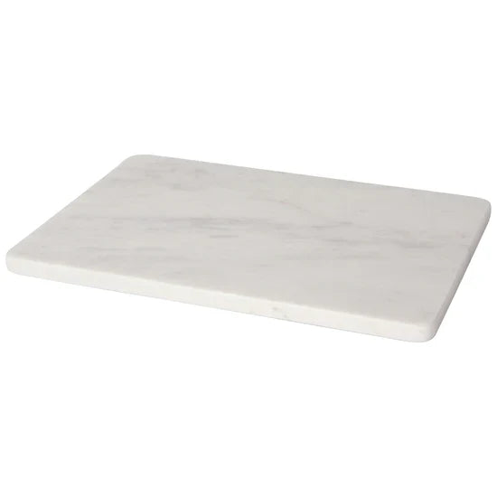Serving board, marble white