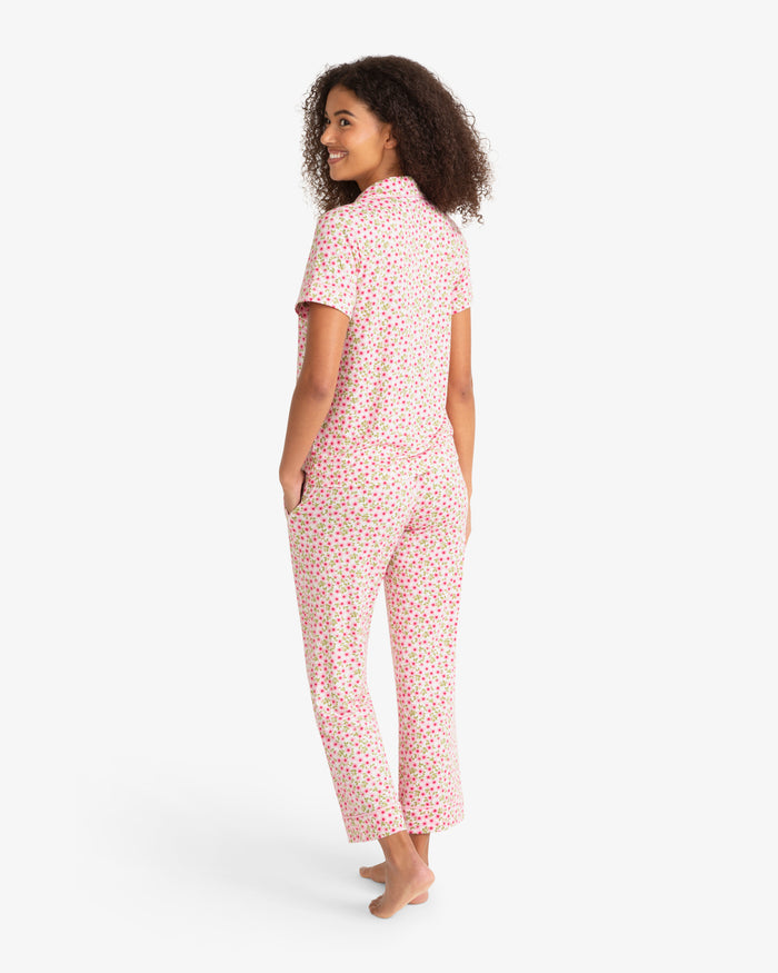 Short Sleeve Linda in Wild Rose