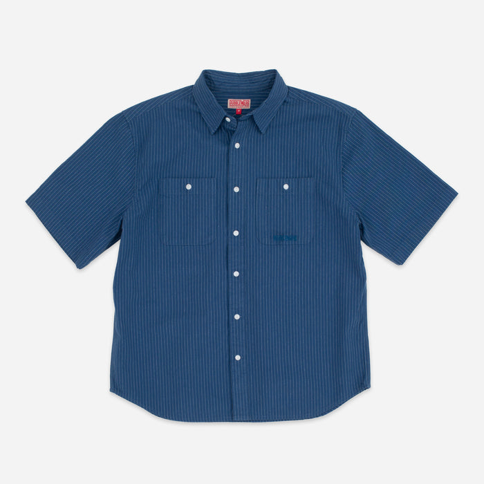 SHORT SLEEVE WORKSHIRT - DENIM STRIPE