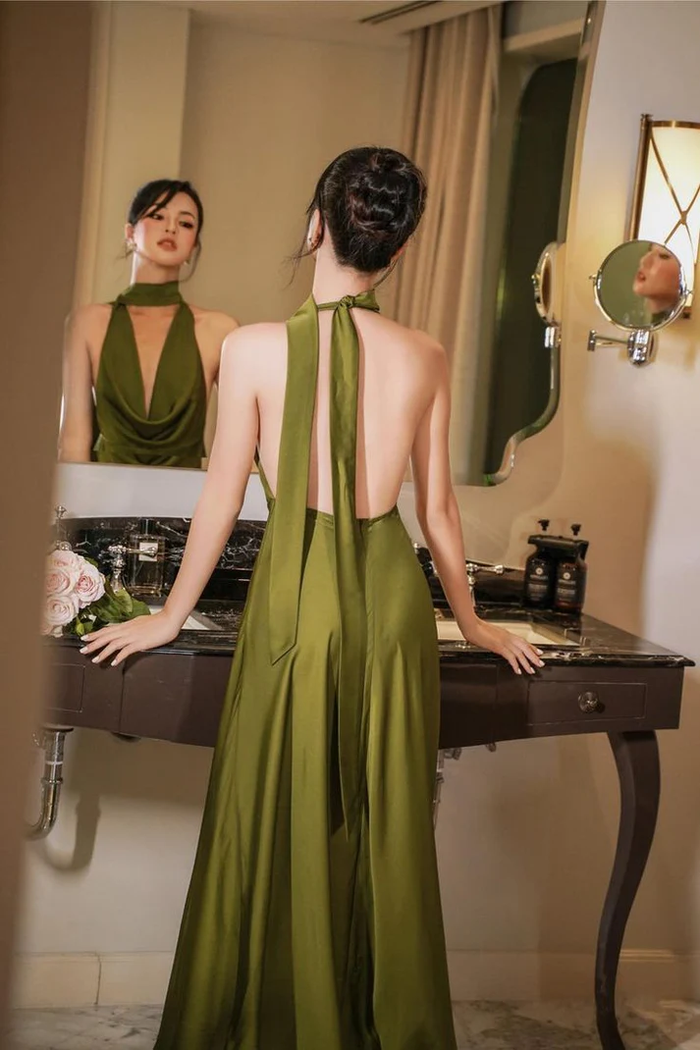 Silk Maxi Dress Wedding Guest Dress Prom Dresses Evening Gowns
