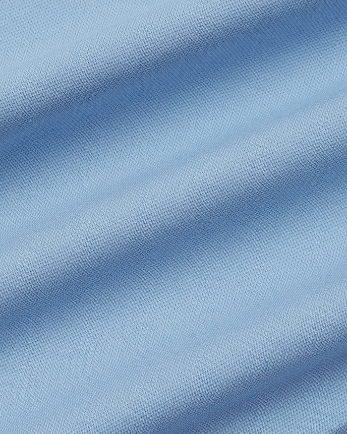 Sky Blue Solid Polo - Aesun