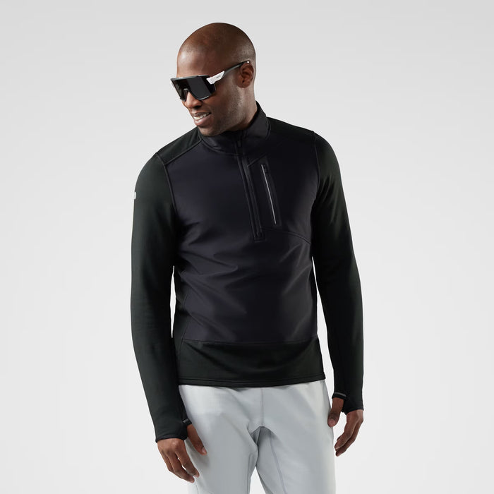 SMARTWOOL MENS ACTIVE FLEECE WIND 1/2 ZIP SWEATER