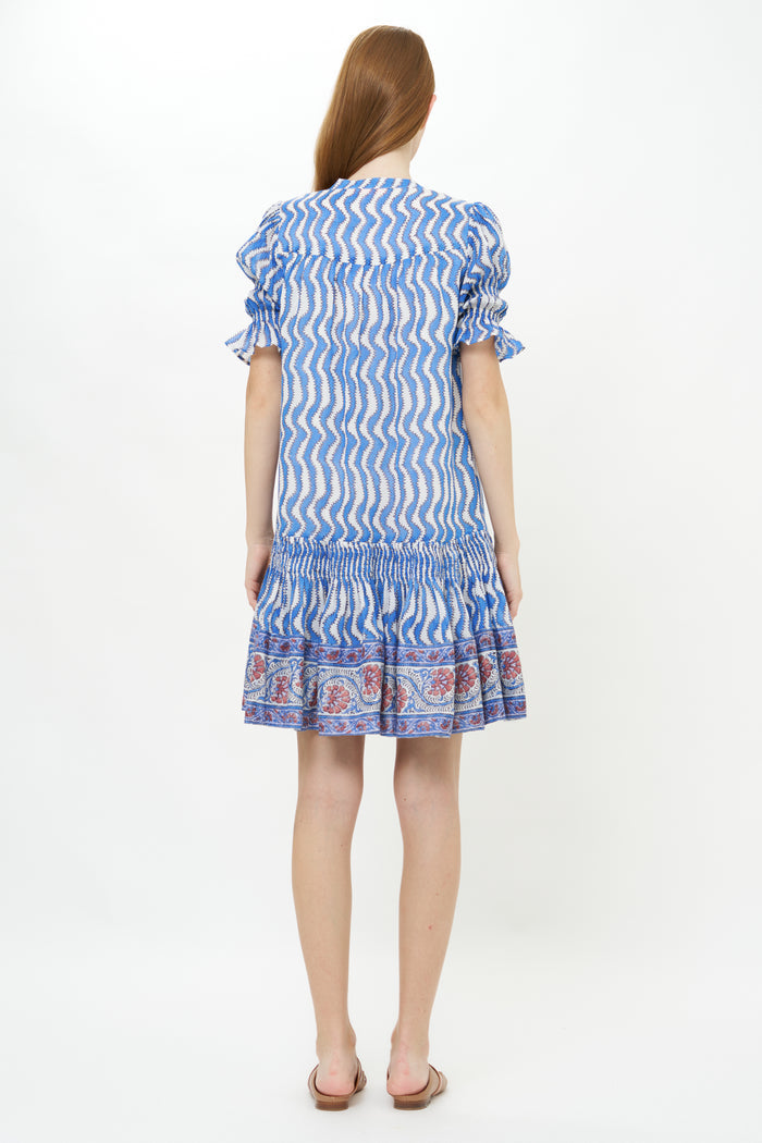 Smocked Drop Mini- Sierra Blue