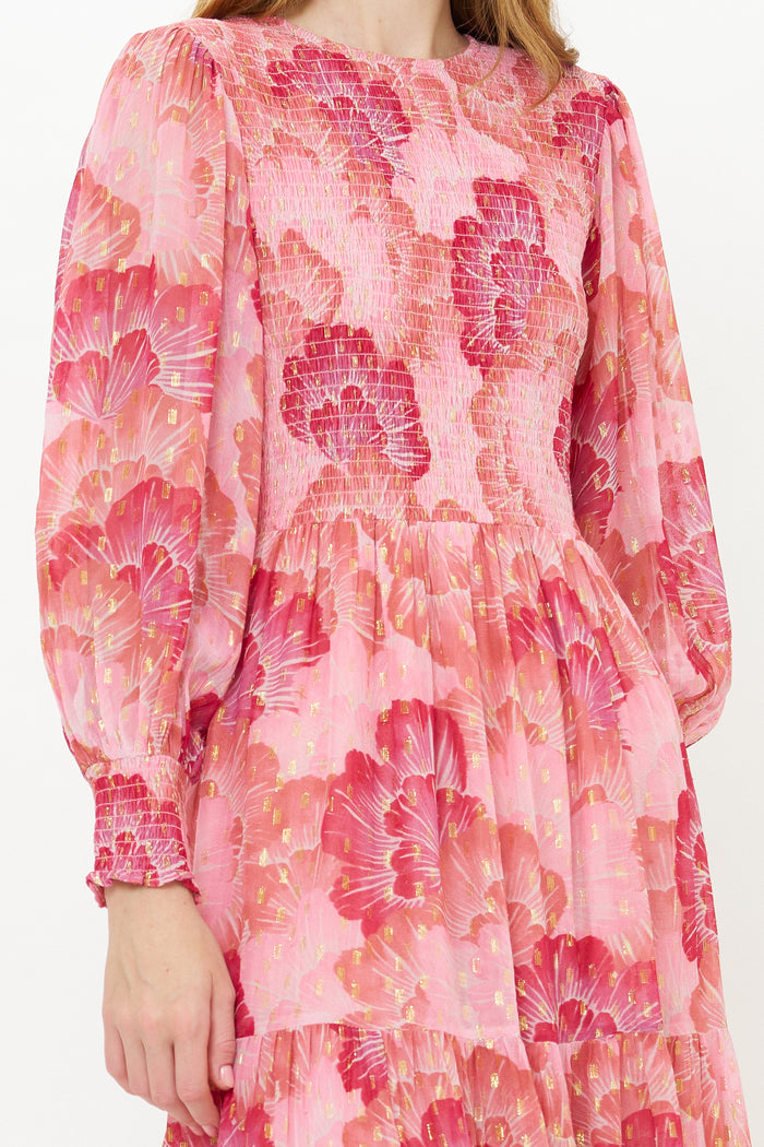 Smocked Top Maxi- Madrid Blush