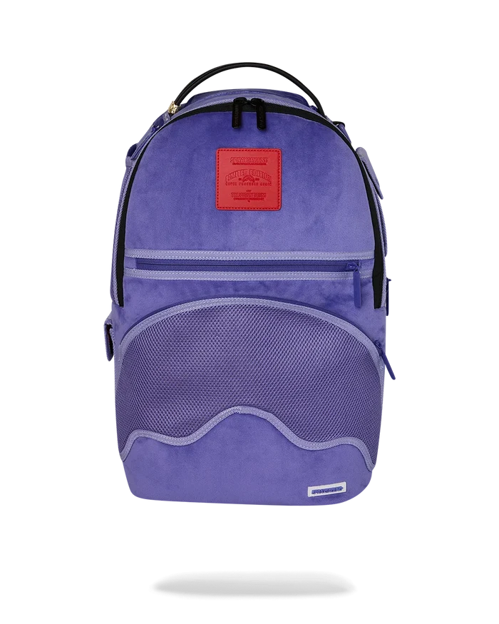 Sprayground - Reverse Mode Purple Velour To Black Check Backpack