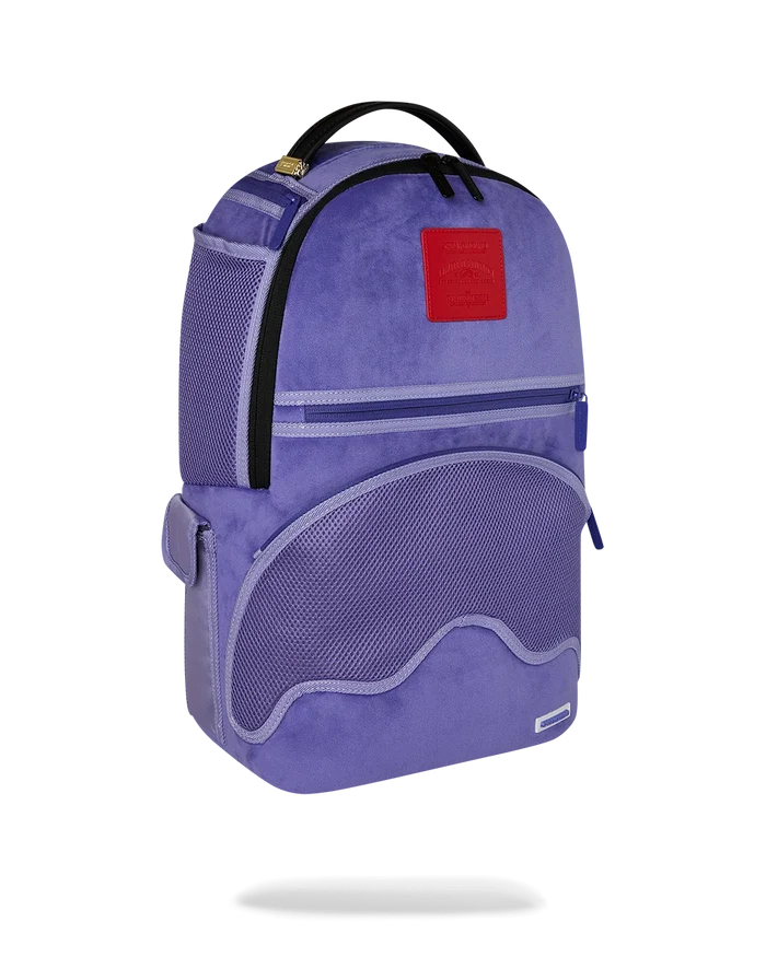 Sprayground - Reverse Mode Purple Velour To Black Check Backpack