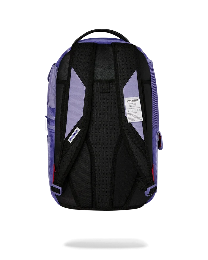 Sprayground - Reverse Mode Purple Velour To Black Check Backpack