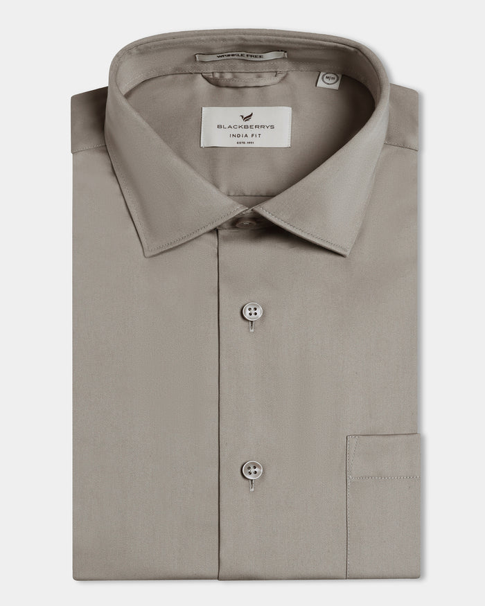 Stone Unwrinkle Solid Shirt - Sylvia