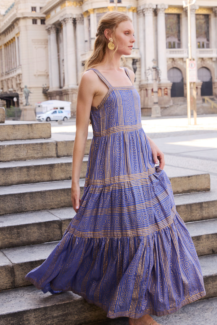 Strappy Maxi- Helene Blue