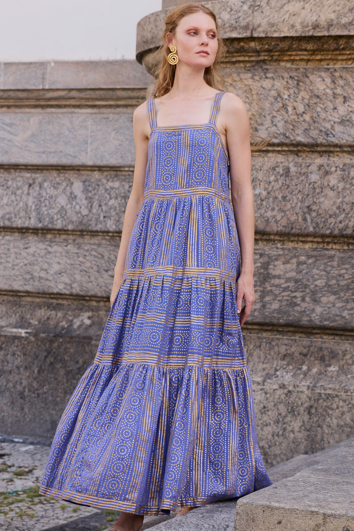 Strappy Maxi- Helene Blue