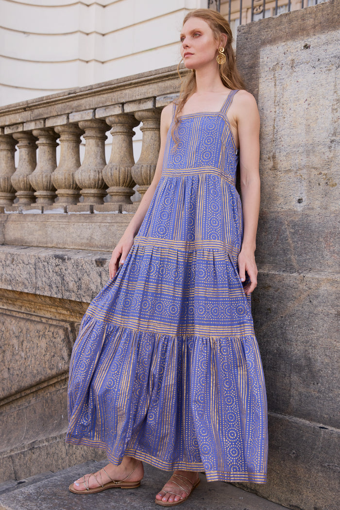 Strappy Maxi- Helene Blue