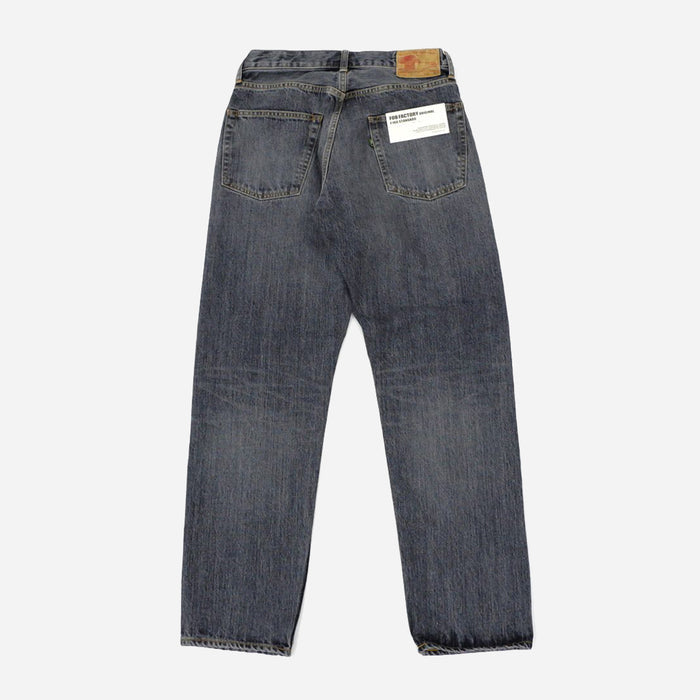 STYLE 66 SELVEDGE STRAIGHT LEG DENIM JEAN - BLACK USED WASH