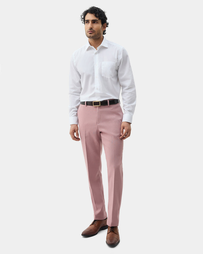 Super White Solid Shirt - Stand