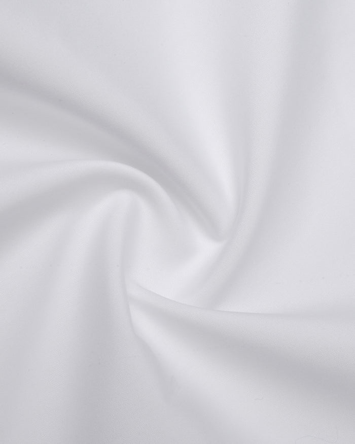 Super White Solid Shirt - Stand