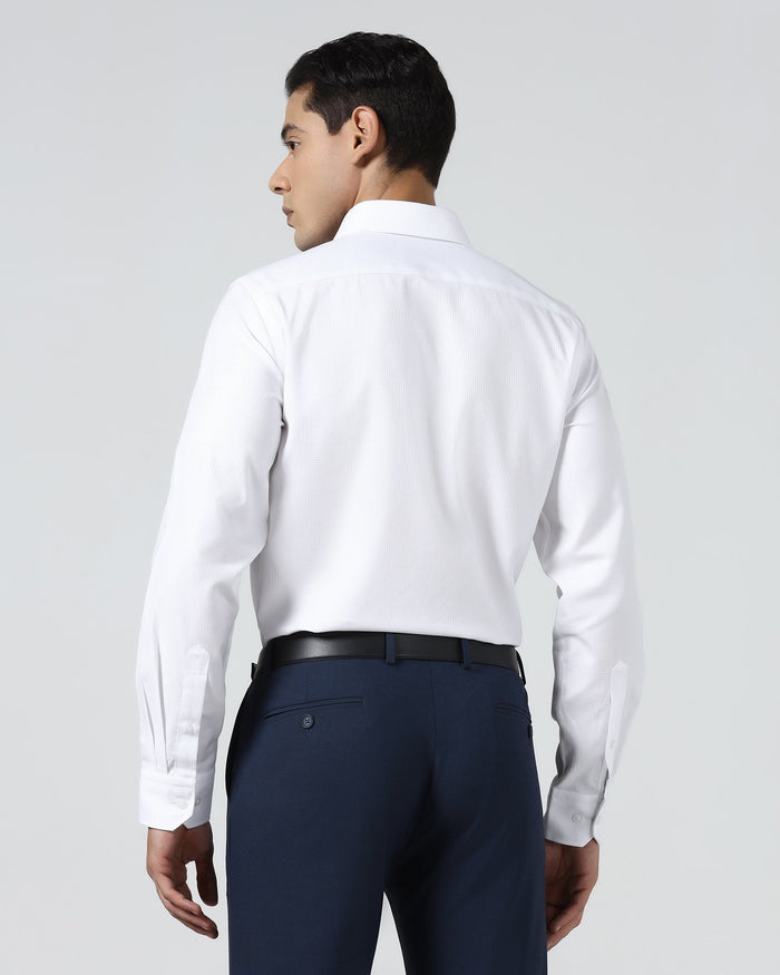 Super White Textured Shirt - Eclair