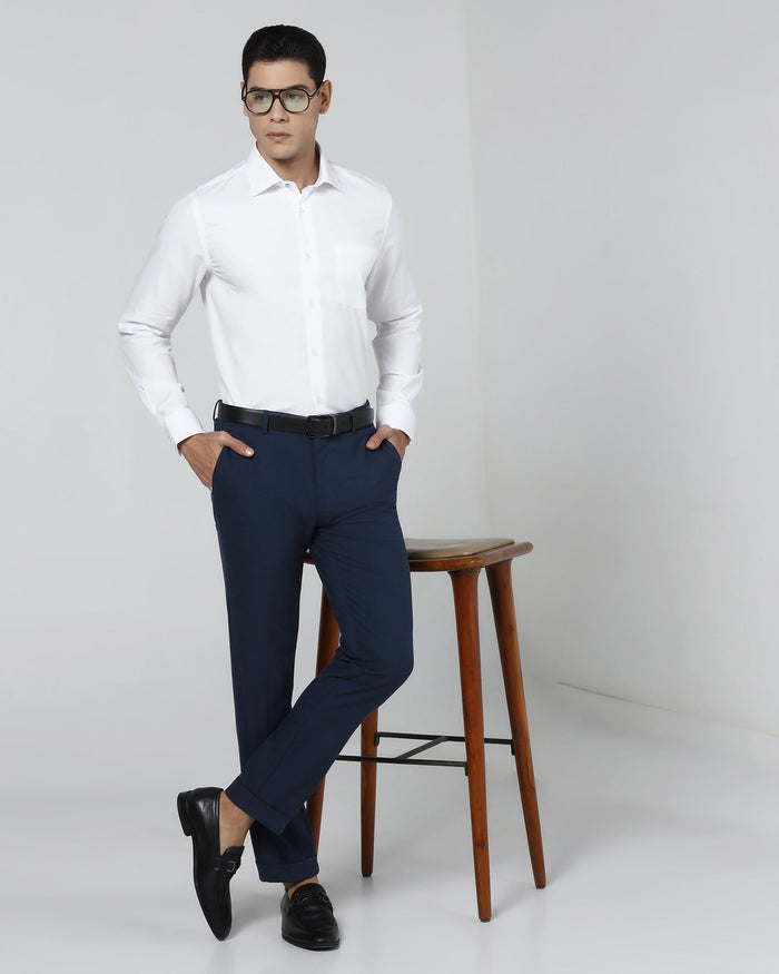 Super White Textured Shirt - Eclair