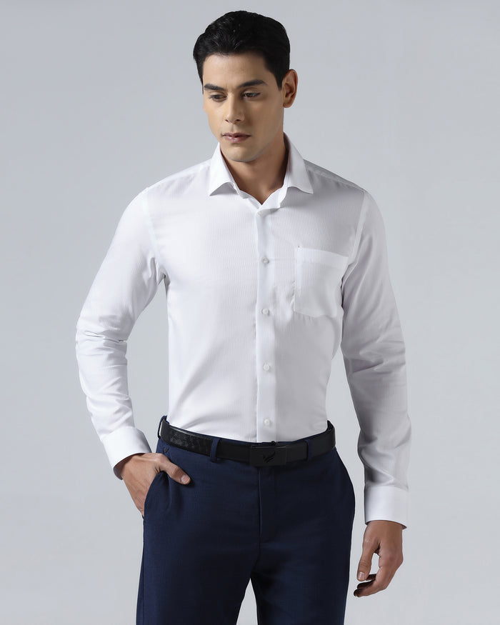 Super White Textured Shirt - Sonic