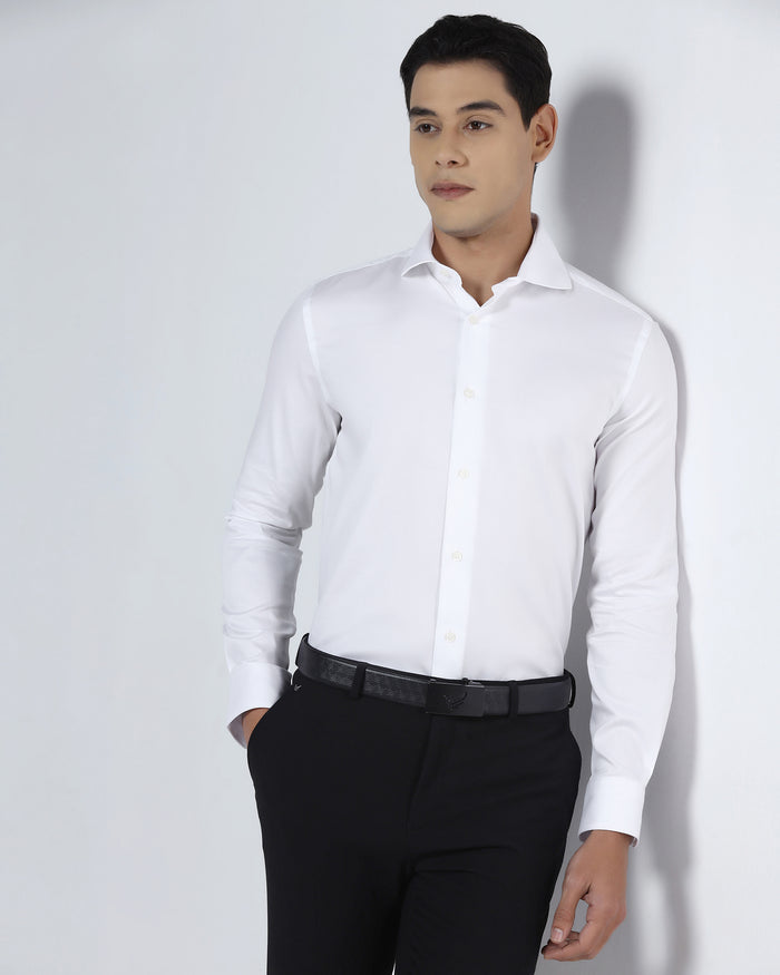 Super White Textured Shirt - Sting