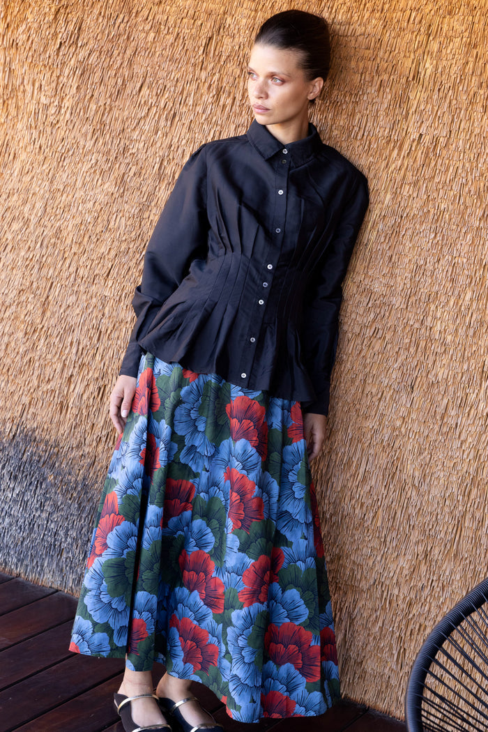 Swing Skirt- Madrid Blue