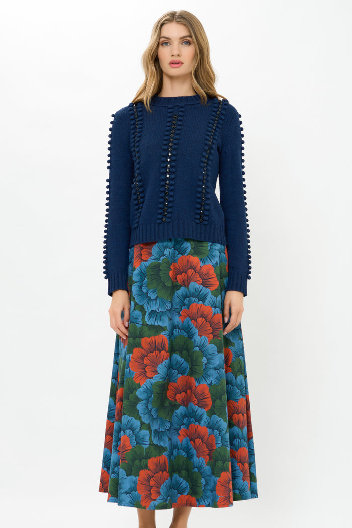 Swing Skirt- Madrid Blue