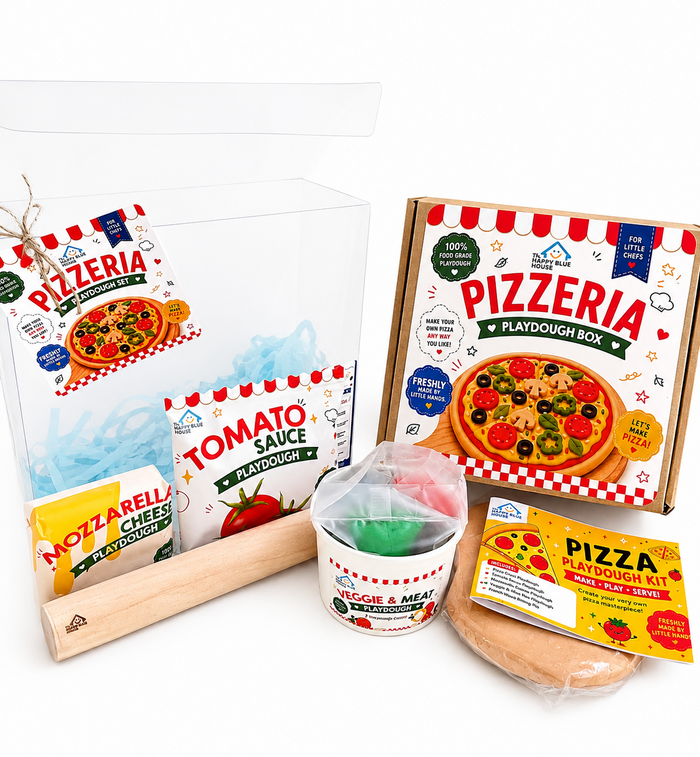 The Happy Blue House Pizzeria Food-Grade Playdough Set