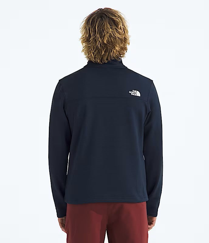 THE NORTH FACE MENS CEDAR TRAIL GRID FLEECE ¼ ZIP SWEATER