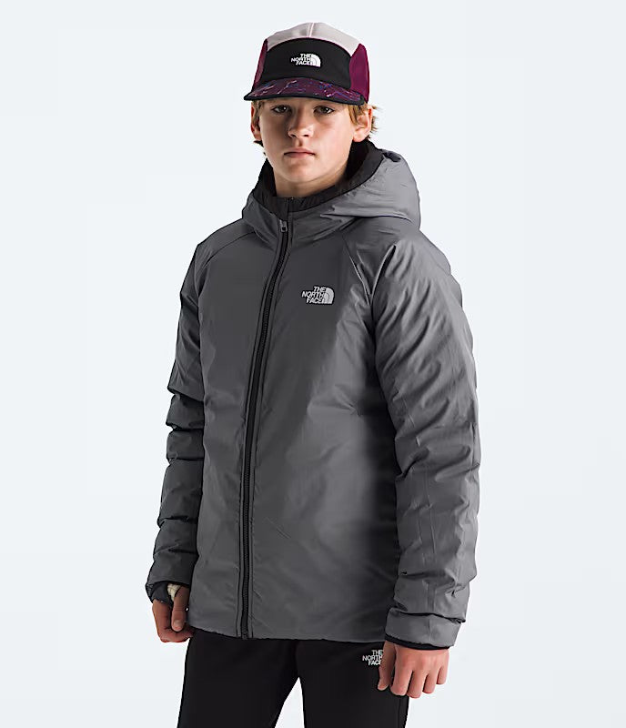 THE NORTH FACE YOUTH BOYS' REVERSIBLE PERRITO HOODED WINTER JACKET