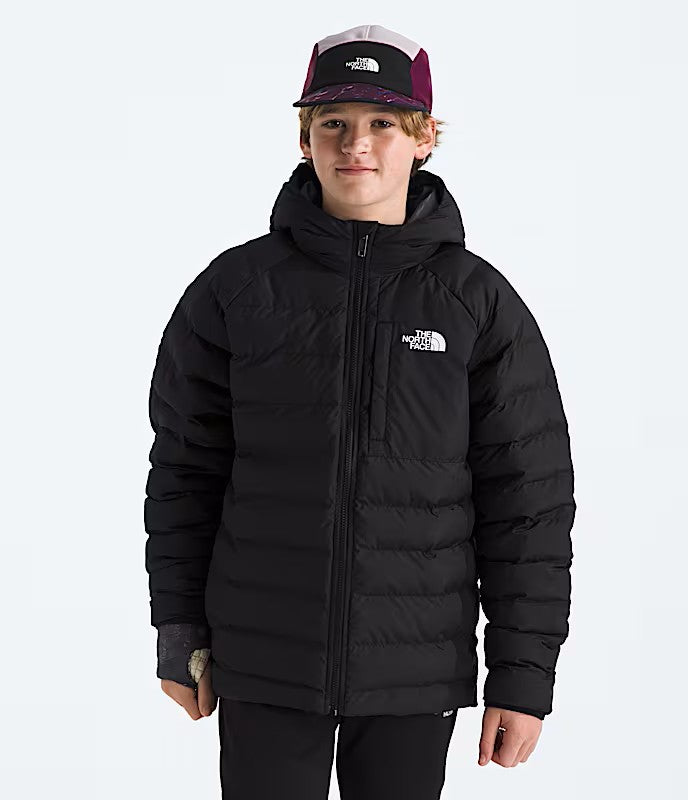 THE NORTH FACE YOUTH BOYS' REVERSIBLE PERRITO HOODED WINTER JACKET