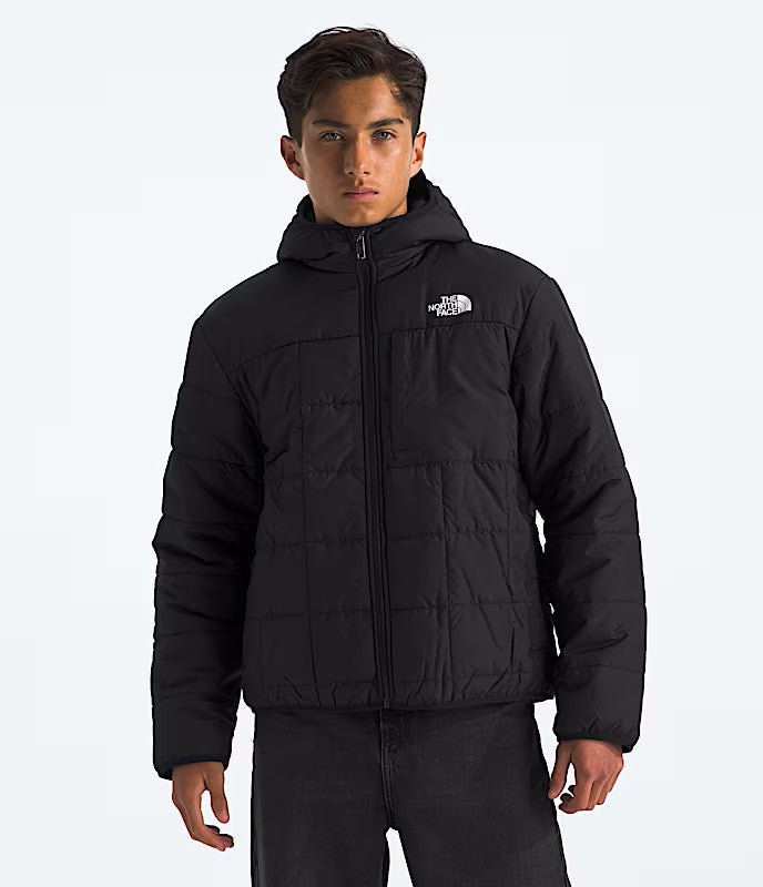 THE NORTH FACE YOUTH BOYS REVERSIBLE SHASTA FULL ZIP HOODED WINTER JACKET