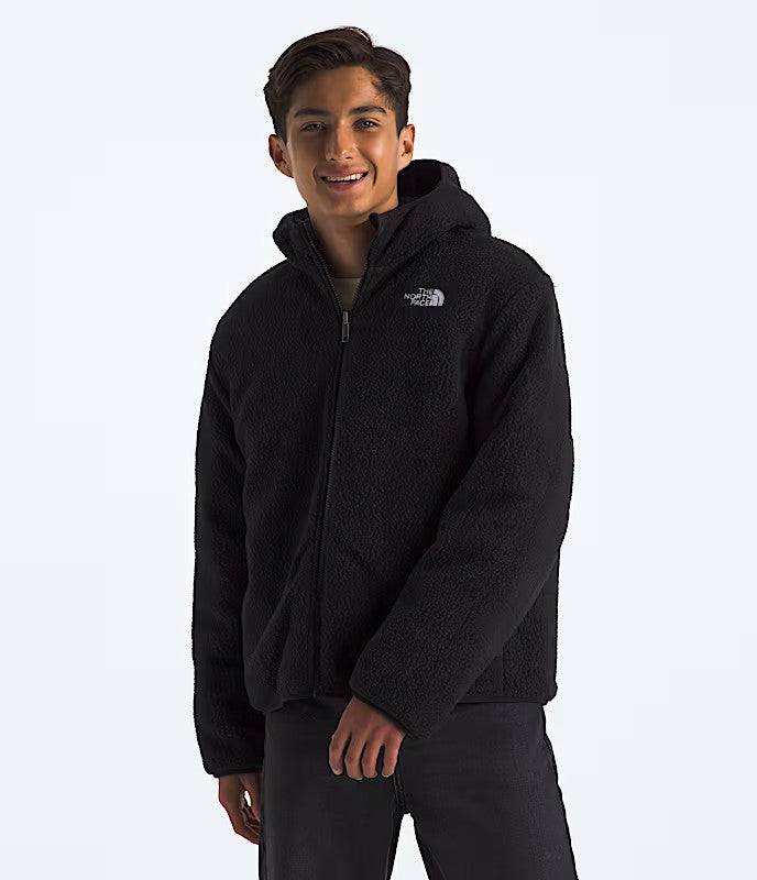 THE NORTH FACE YOUTH BOYS REVERSIBLE SHASTA FULL ZIP HOODED WINTER JACKET