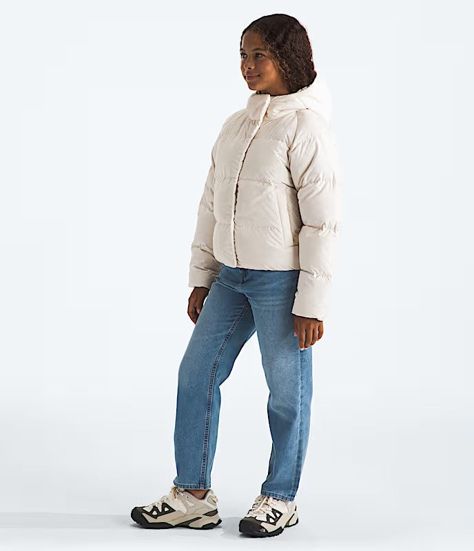 THE NORTH FACE YOUTH GIRLS' NORTH DOWN HOODED WINTER JACKET 26