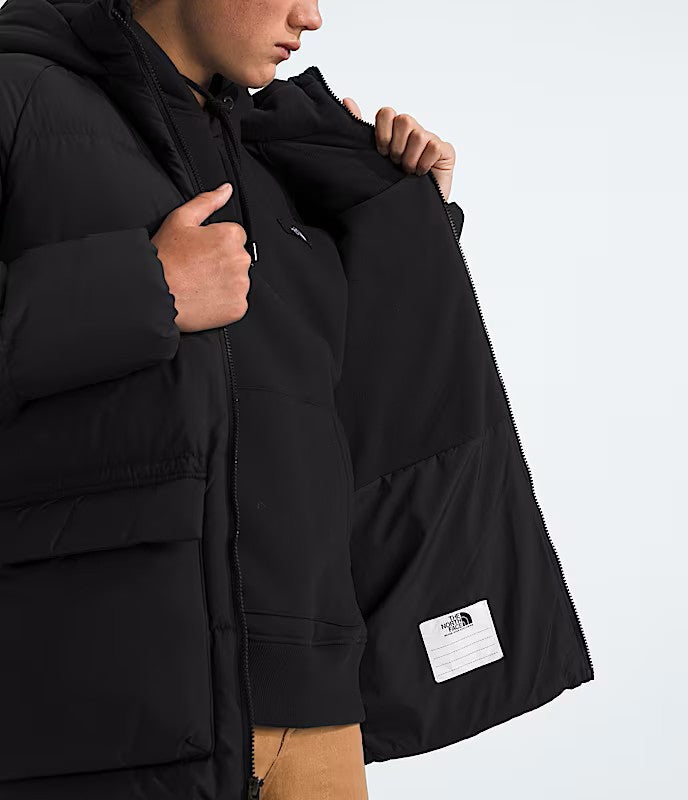 THE NORTH FACE YOUTH TEEN NORTH DOWN FLEECE-LINED SHORT PARKA