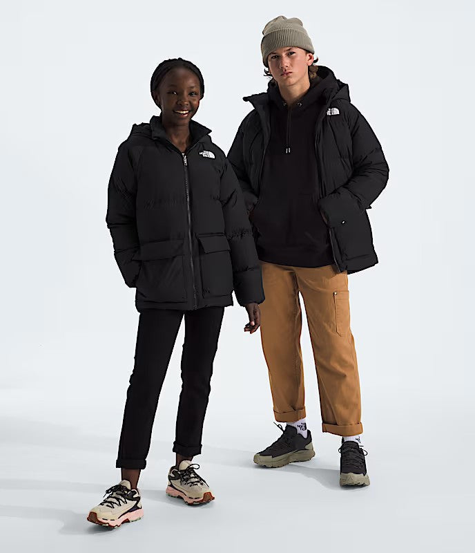 THE NORTH FACE YOUTH TEEN NORTH DOWN FLEECE-LINED SHORT PARKA