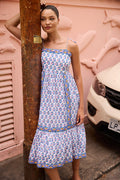 Tie Strap Midi- Crocus Blue