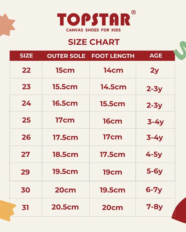 Topstar Ergonomic Kids Canvas Shoes (SKU 7021)