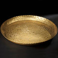 Tray, Gilded Hammered Round Large