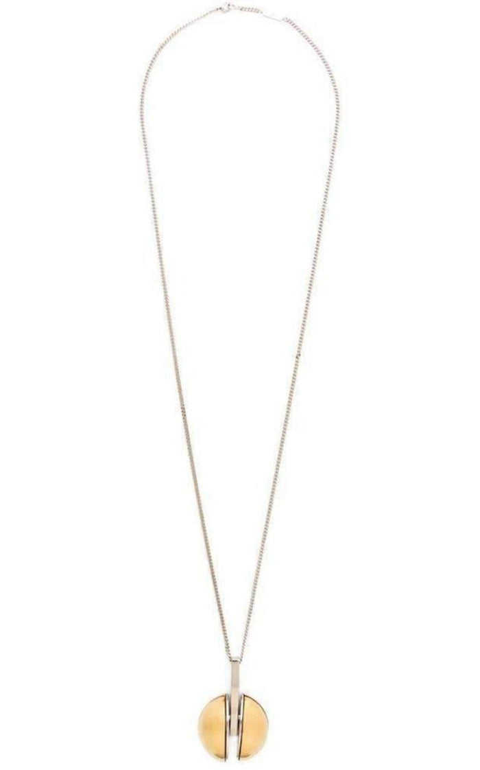 Chloe Two Tone Golden Pendent Necklace - Runway Catalog