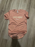 “Undeniable Talent” Tee (Peach/Cream/ White