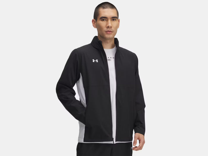 UNDER ARMOUR MENS UA RIVAL STRETCH WOVEN FULL ZIP SWEATER