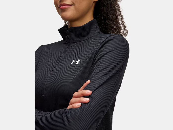 UNDER ARMOUR WOMENS TECH RIB 1/2 ZIP SWEATER