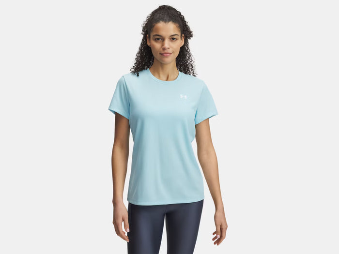 UNDER ARMOUR WOMENS TECH RIB SHORT SLEEVE SHIRT