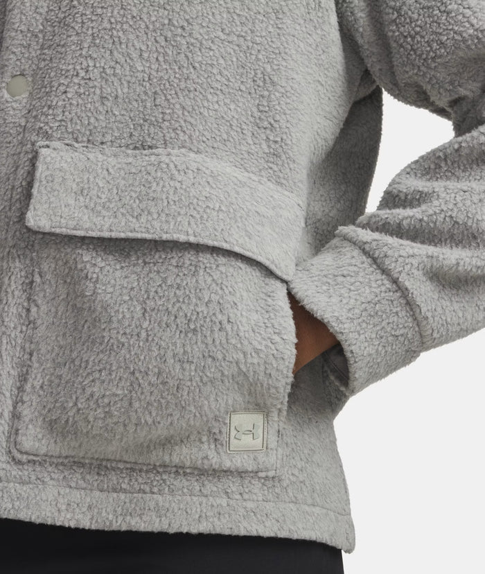 UNDER ARMOUR WOMENS UA EXPANSE FLEECE SHACKET SWEATER