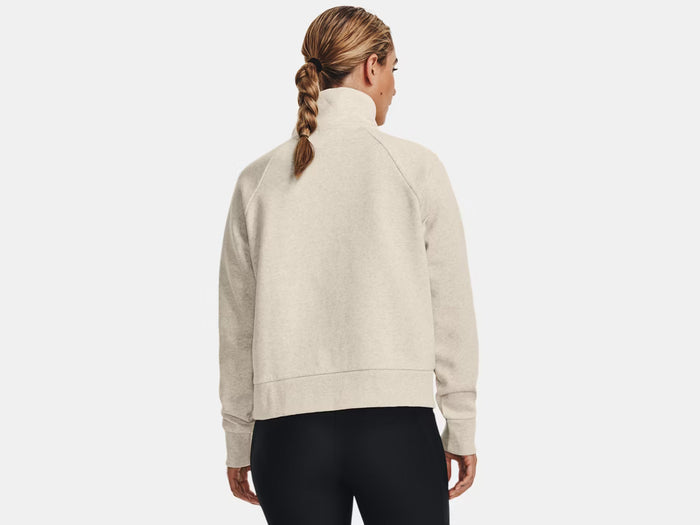 UNDER ARMOUR WOMENS UA RIVAL FLEECE 1/2 ZIP SWEATER