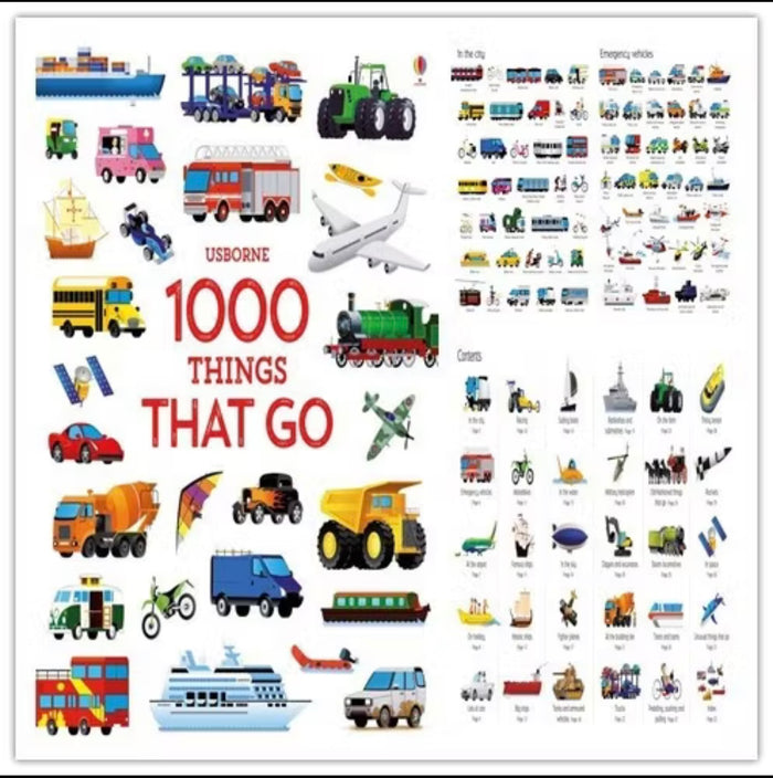 Usborne 1000 Things (5 Book Set)