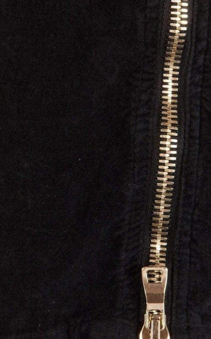 Balmain Velvet Biker Jeans - Runway Catalog