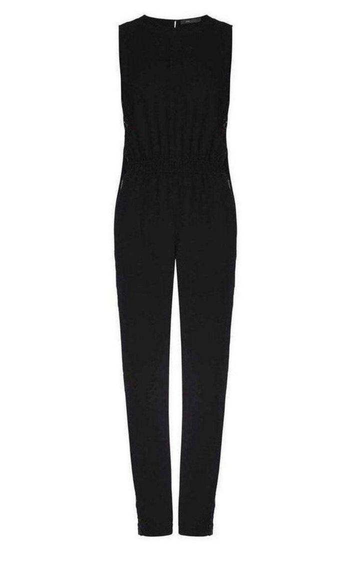 BCBGMAXAZRIA Victorya Lace Side Paneles Jumpsuit - Runway Catalog