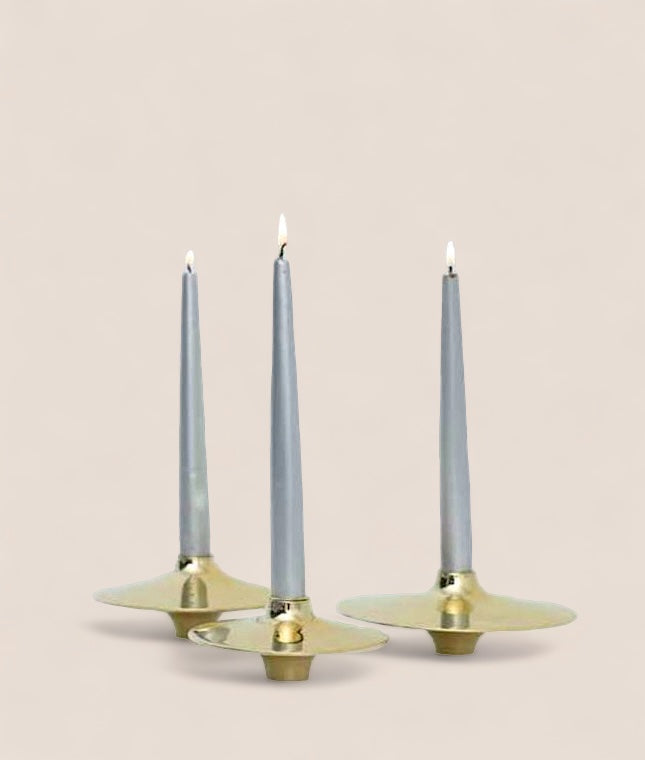 Viya Home Golconda Brass Candle Holder - 5.75 x 2.5in