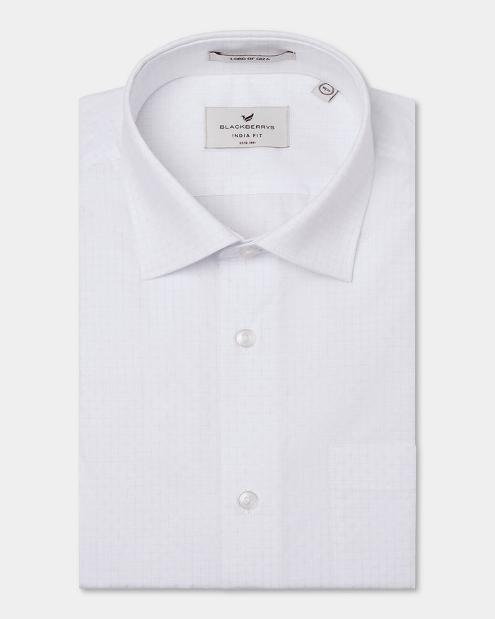 White Check Shirt - Shadow