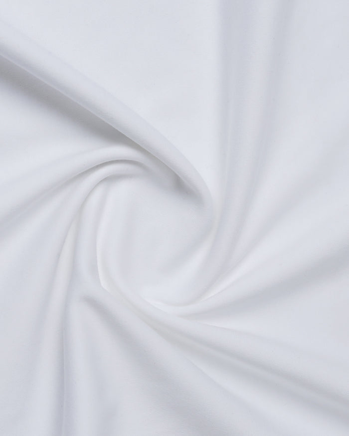 White Luxe Solid Polo - Toll